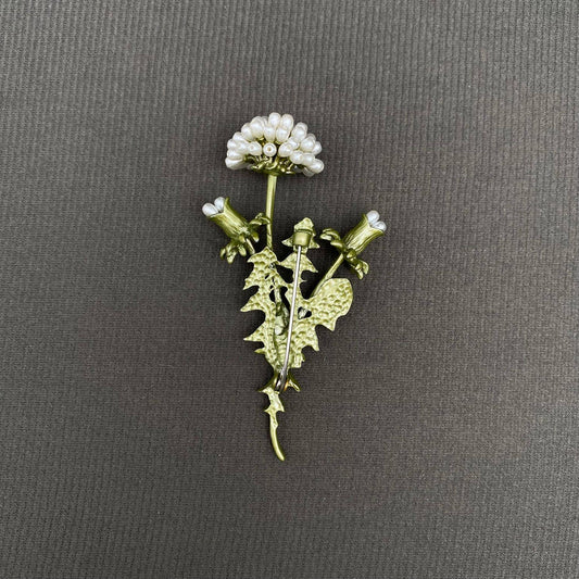 Dandelion Brooch - Spiral Circle