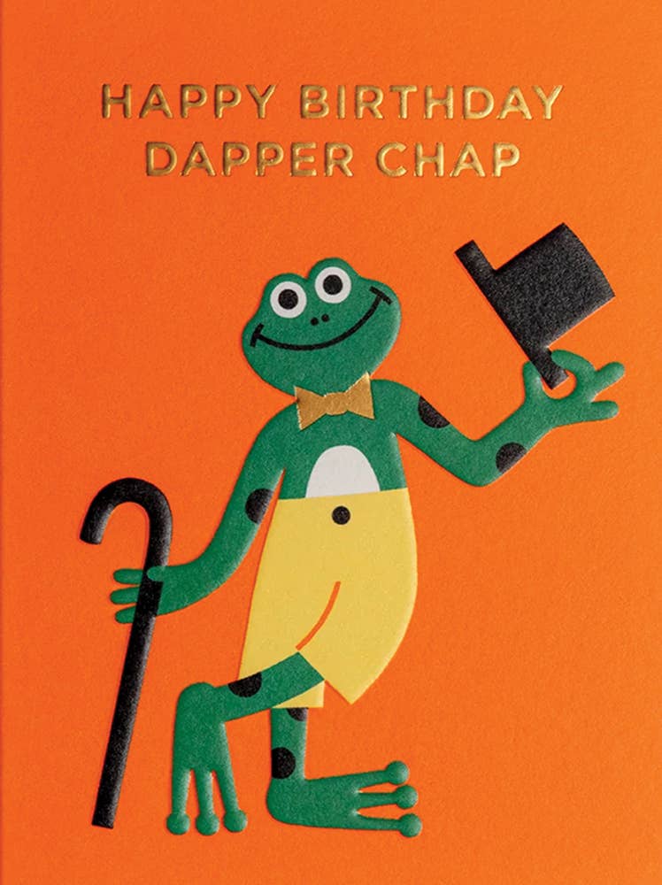 Dapper Froggie | Birthday Card - Spiral Circle