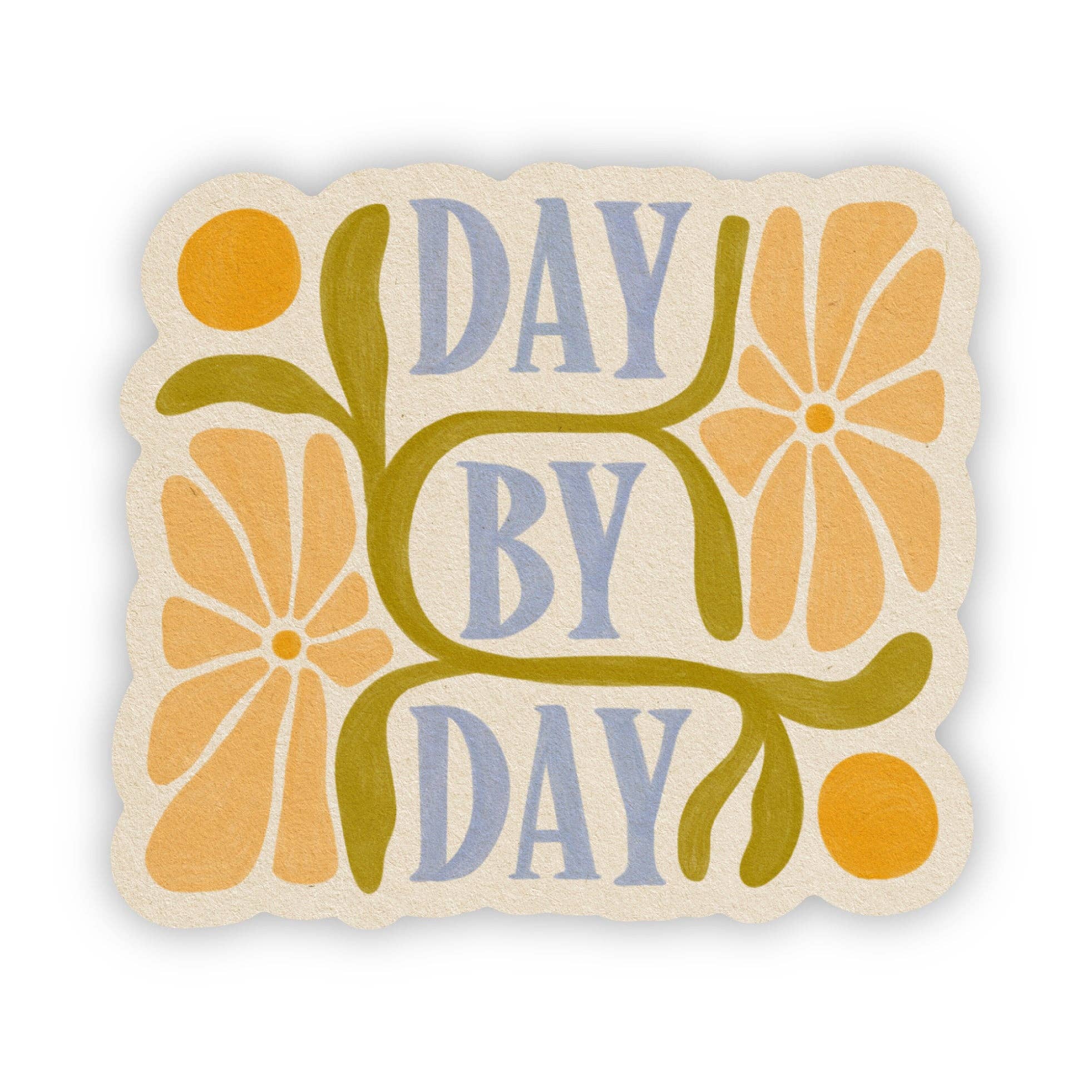 Day By Day - Vinyl Sticker - Spiral Circle