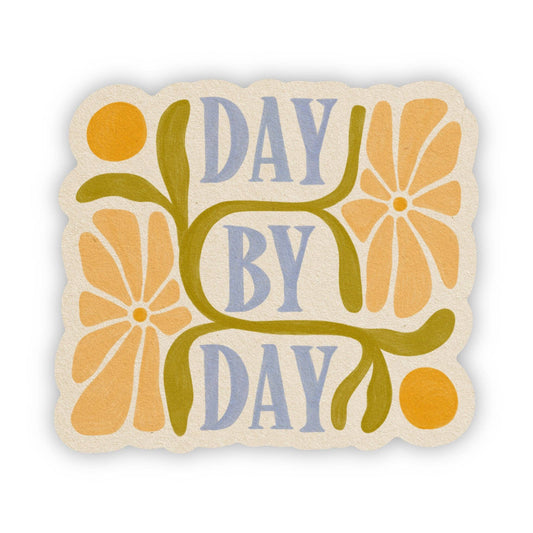 Day By Day - Vinyl Sticker - Spiral Circle