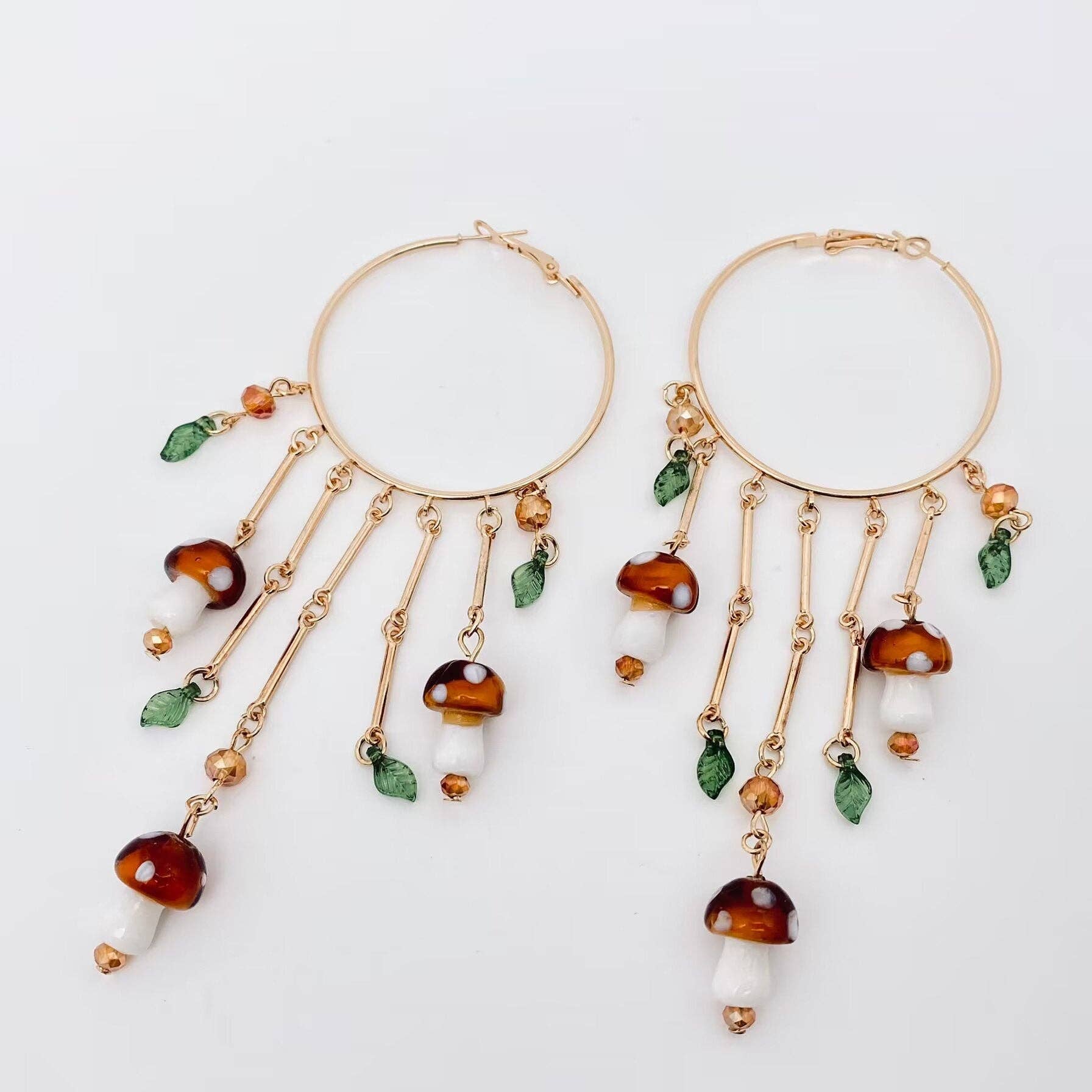 Mushroom Tassel Earrings