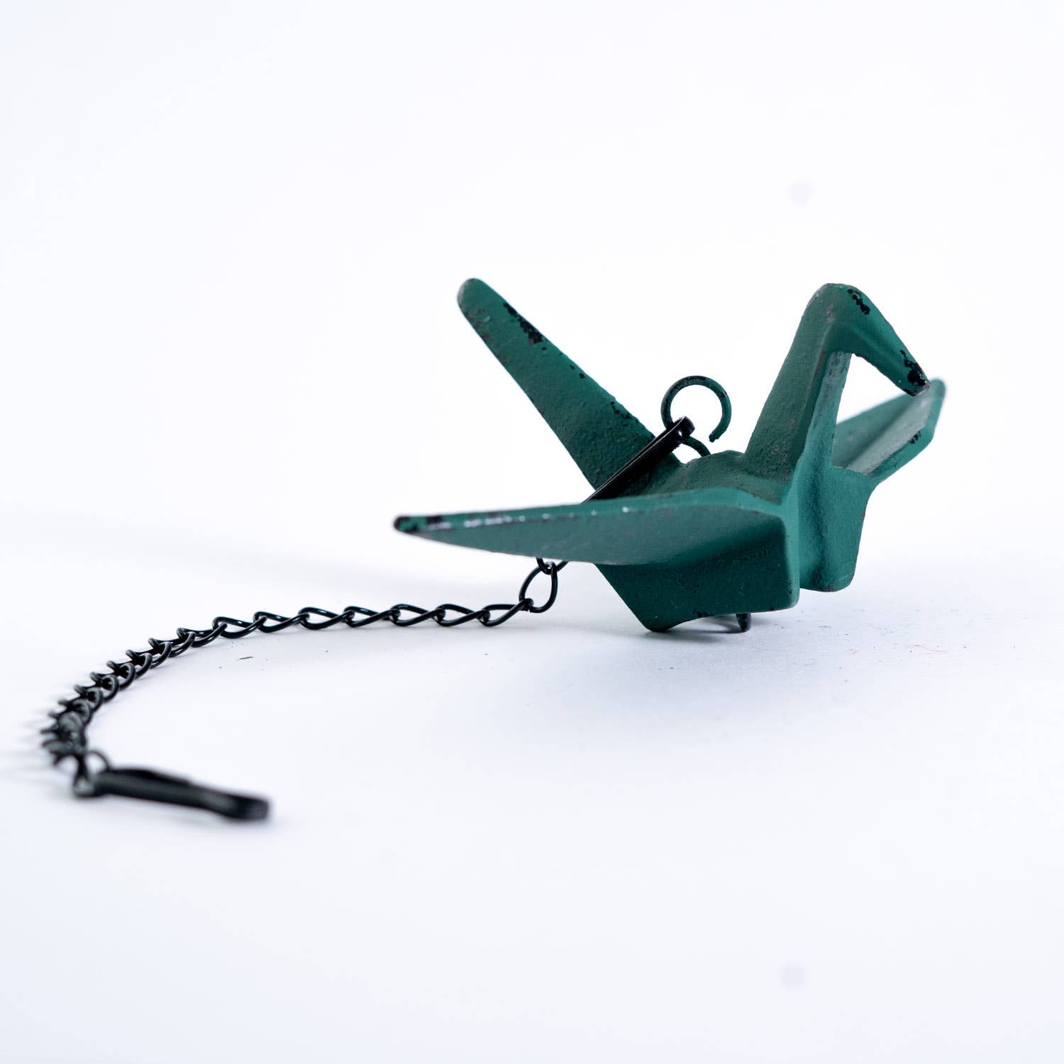 Origami Crane Furin Bell Windchime Green (1/16)