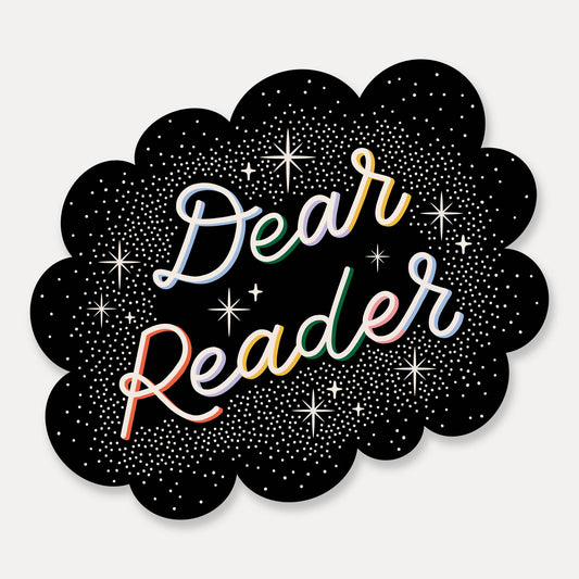 Dear Reader Sticker - Spiral Circle