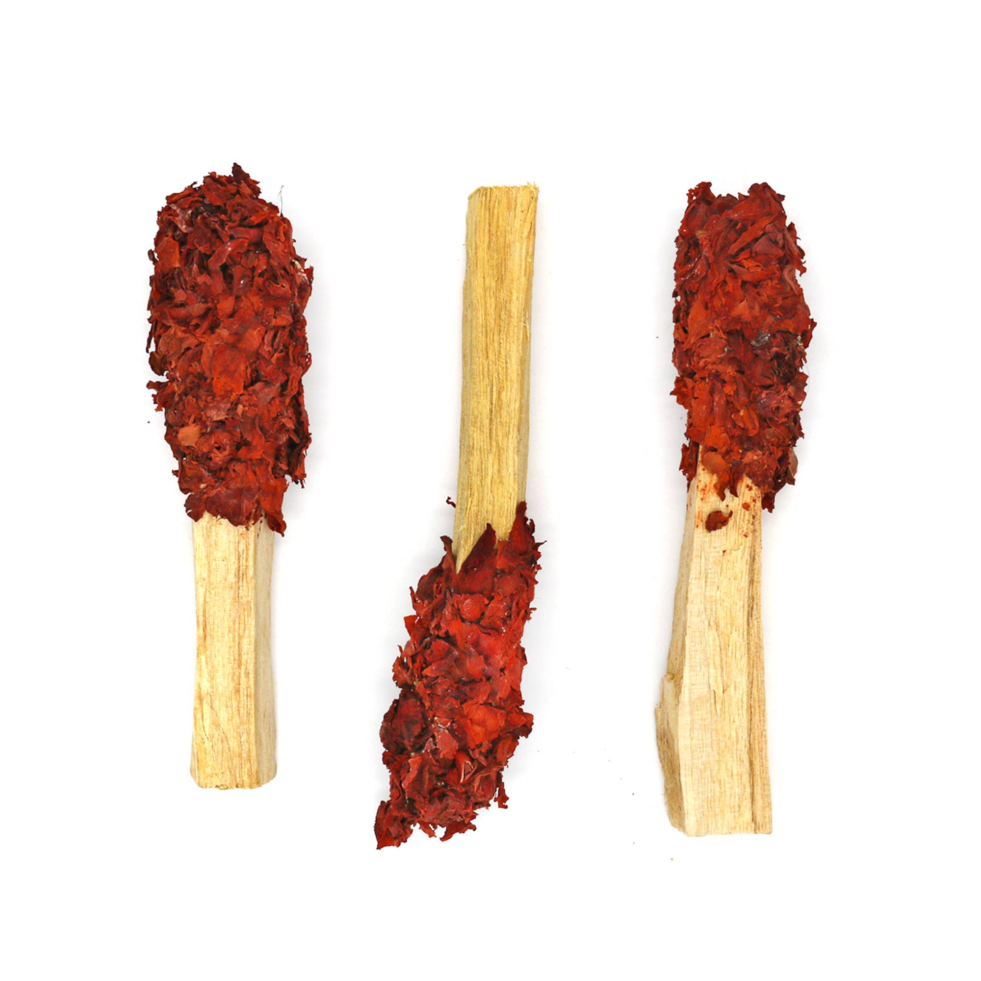 Dipped Sunburst Blossom Rose Petals Palo Santo Stick Pops - Spiral Circle