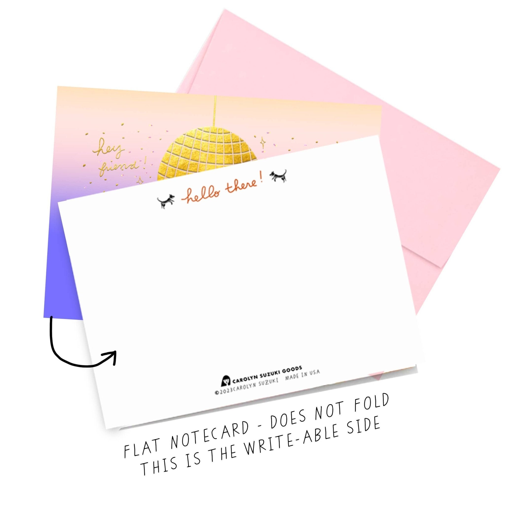 DISCO 2000 - Notecard Single - Spiral Circle