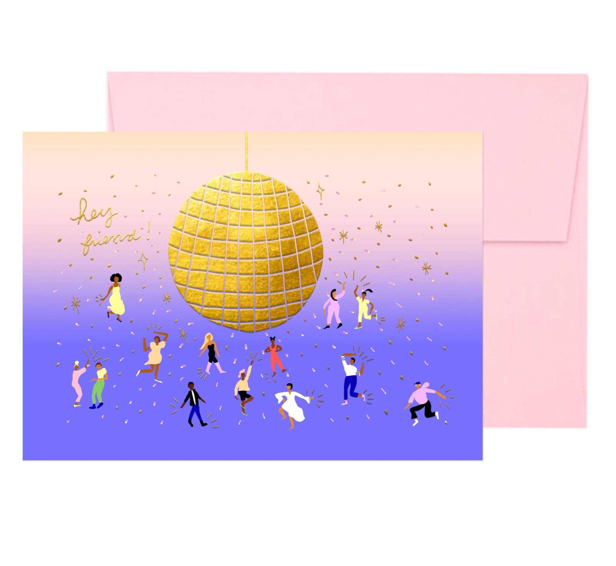 DISCO 2000 - Notecard Single - Spiral Circle