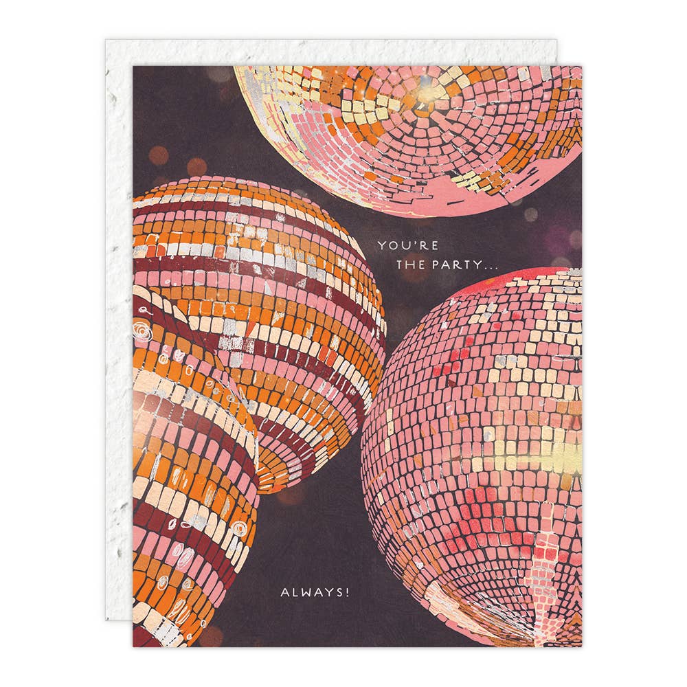 Disco - Birthday Card - Spiral Circle