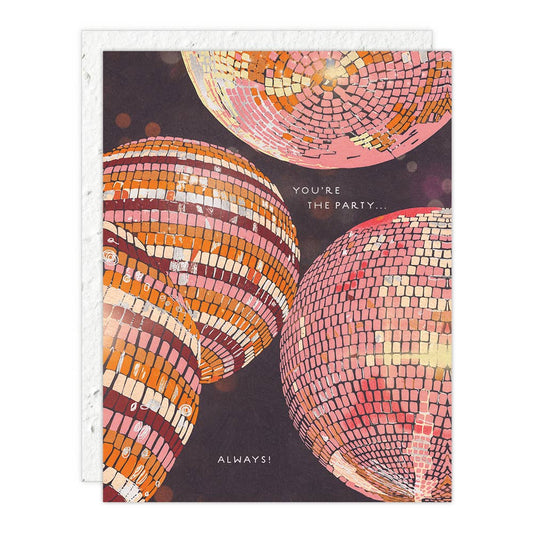 Disco - Birthday Card - Spiral Circle