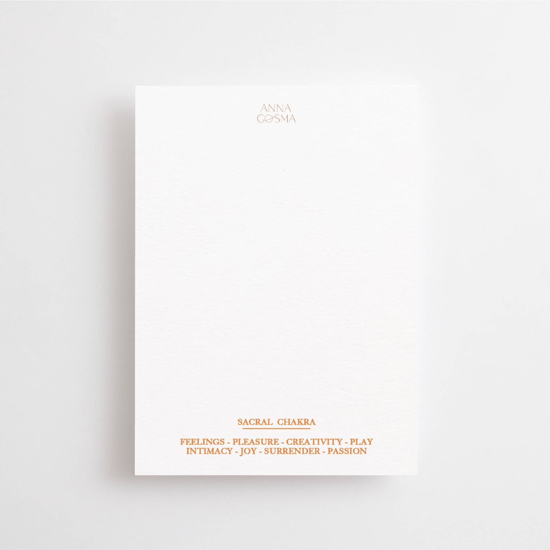 DO WHAT FEELS GOOD TO YOUR SOUL - 2. CHAKRA CARD - SACRAL - Spiral Circle