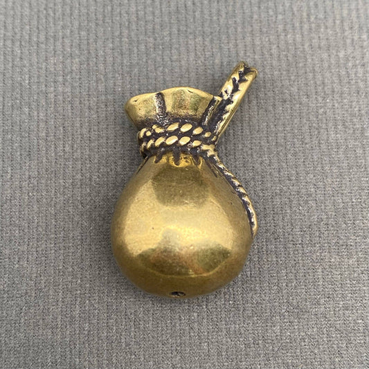 Dollar Bag | Brass Figurine - Spiral Circle