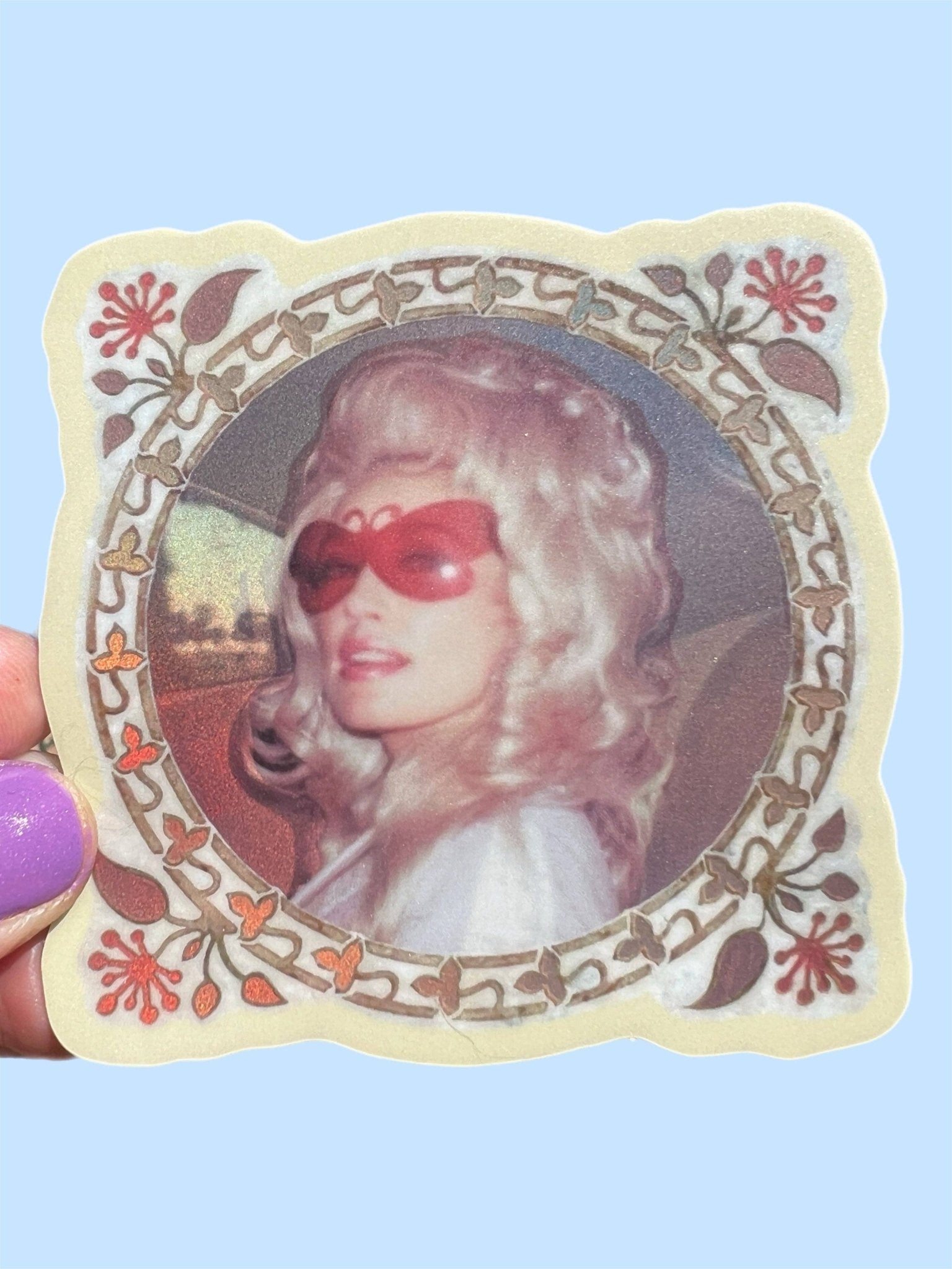 Dolly Butterfly Shades STICKER - Spiral Circle