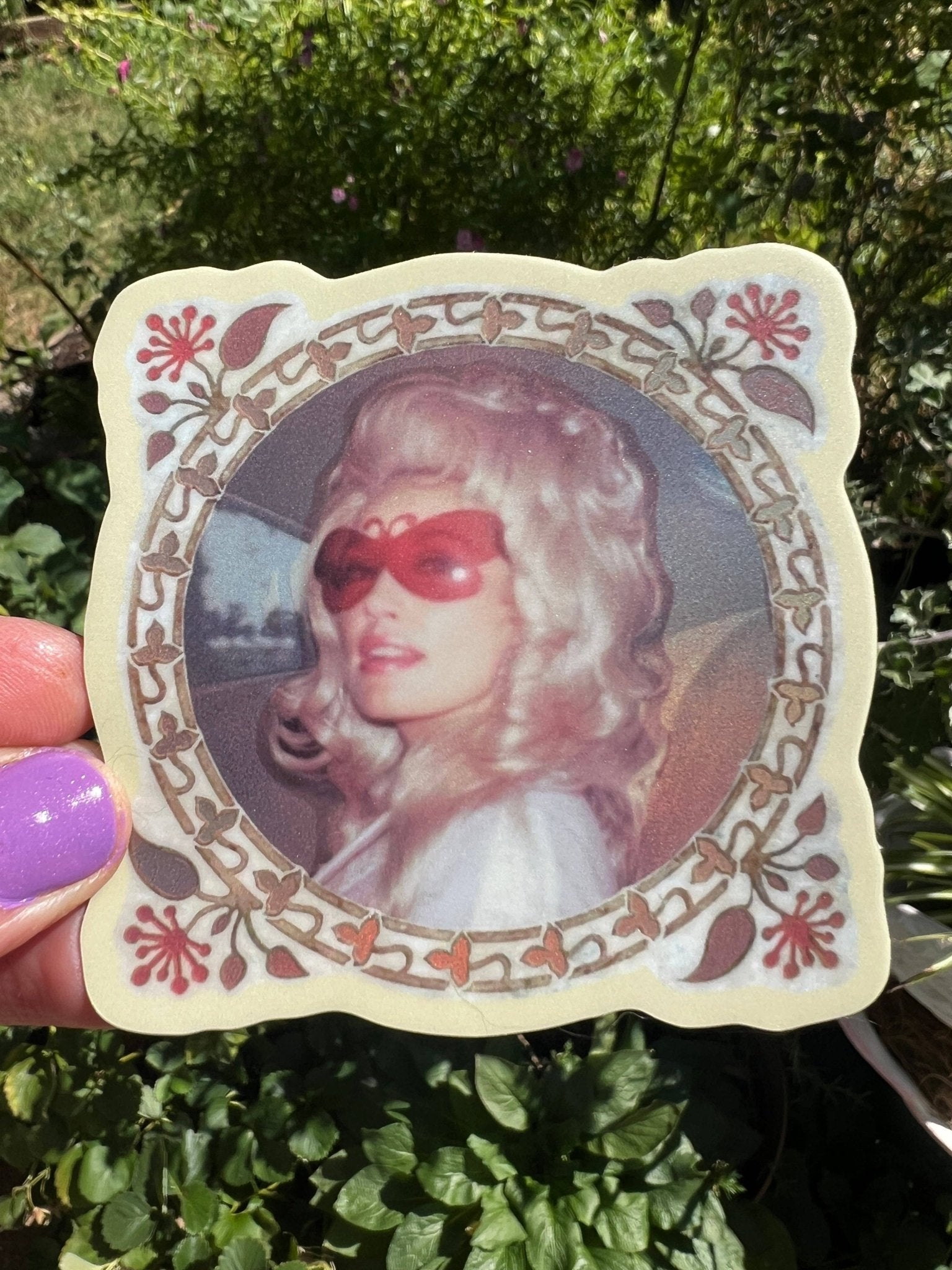 Dolly Butterfly Shades STICKER - Spiral Circle