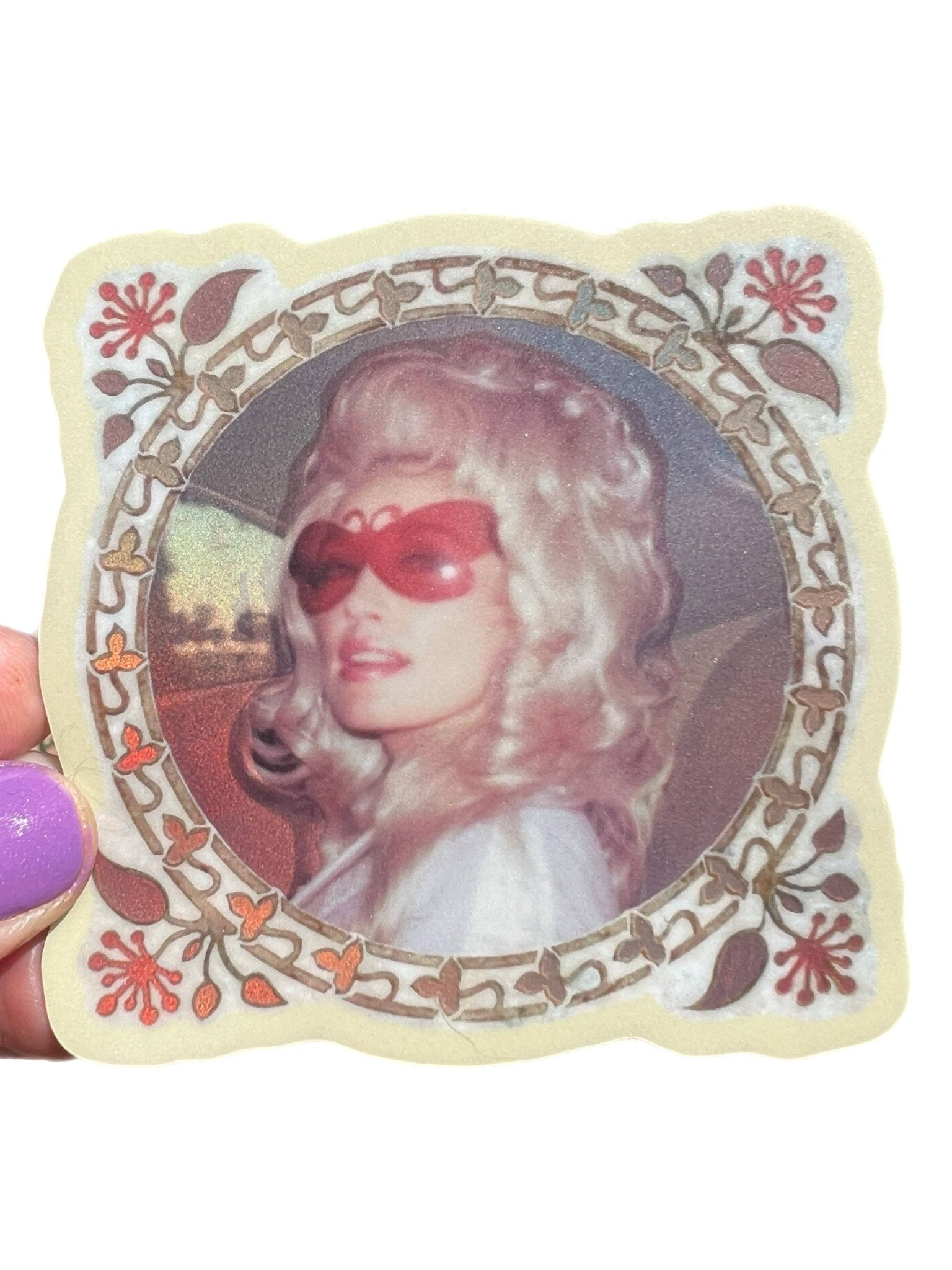 Dolly Butterfly Shades STICKER - Spiral Circle