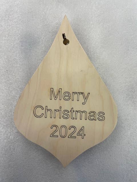 Door Harp - Cherry Border & Walnut Inlay - Spiral Circle