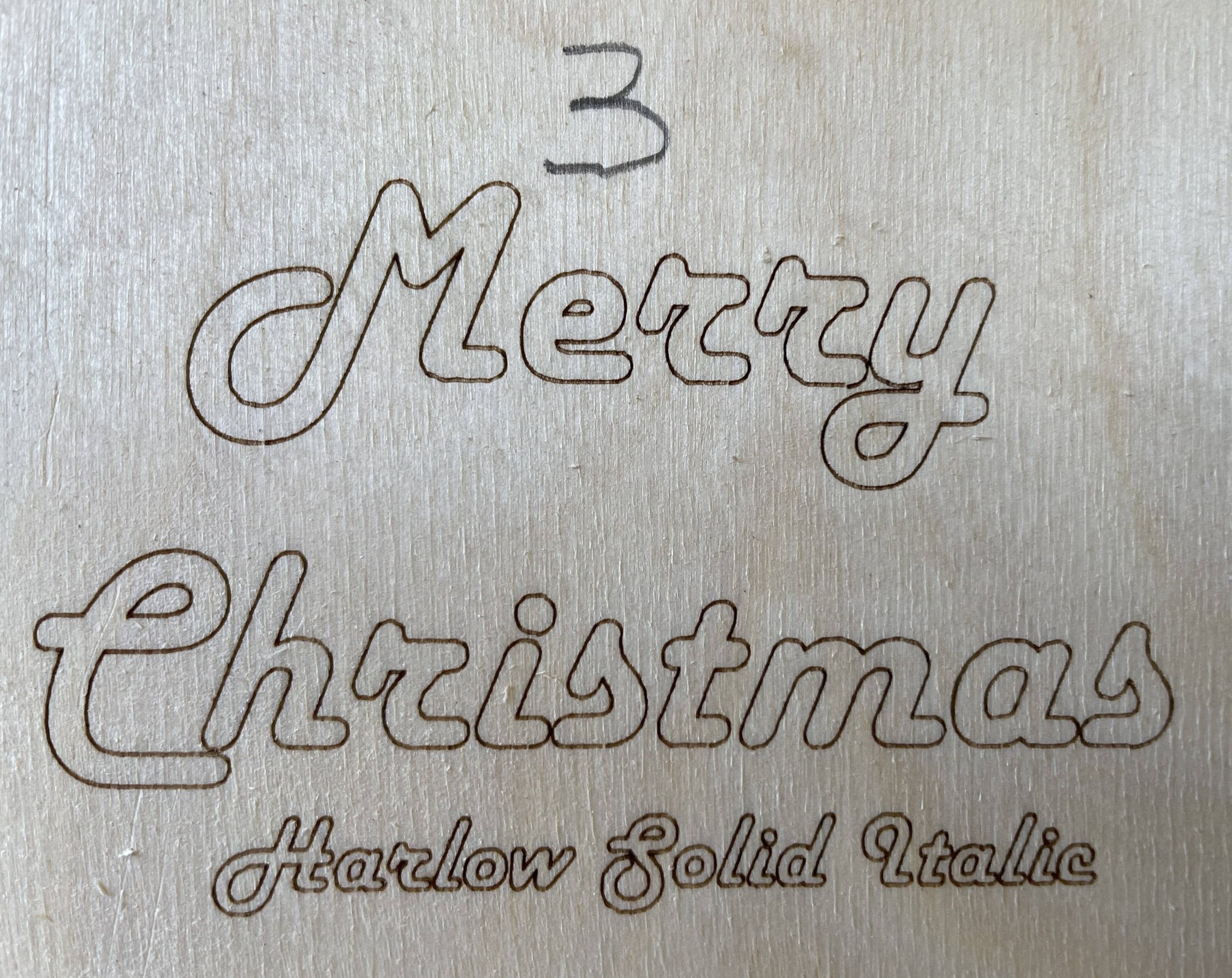 Door Harp Walnut border with Maple inlay - Spiral Circle