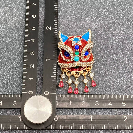 Dragon Parade Brooch - Spiral Circle