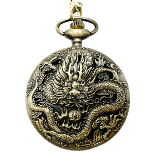 Dragon Pocket Watch - Spiral Circle