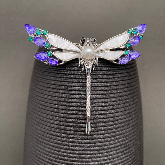 Dragonfly Brooch - Spiral Circle