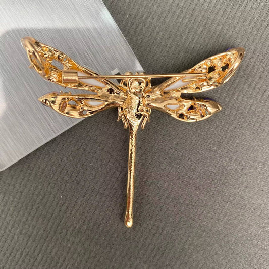 Dragonfly Brooch - Spiral Circle
