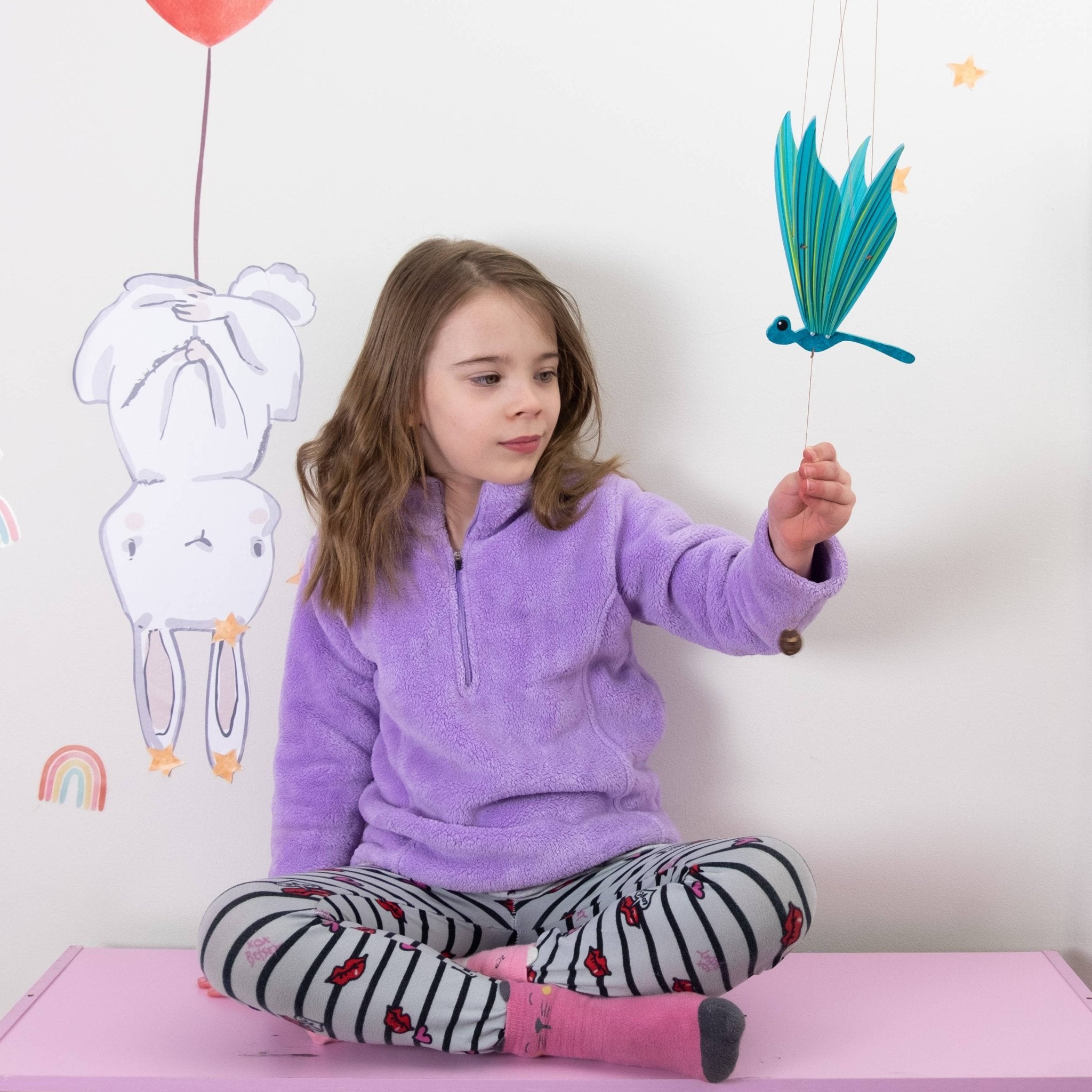 Dragonfly Flying Mobile - Spiral Circle