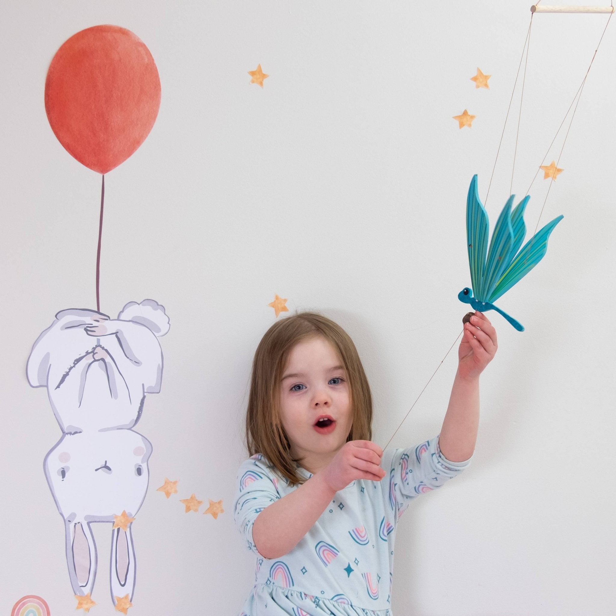 Dragonfly Flying Mobile - Spiral Circle