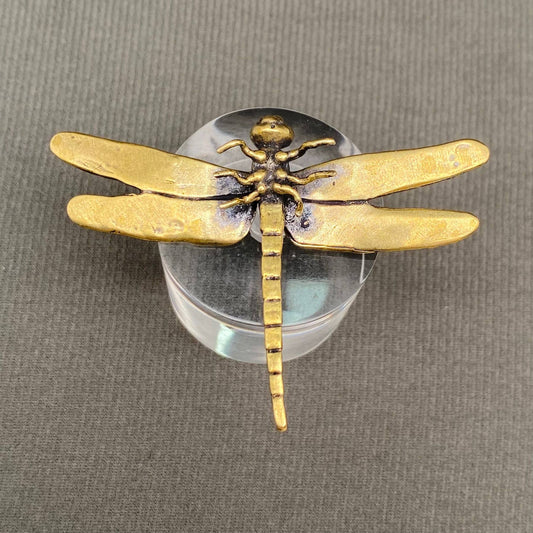 Dragonfly Large | Brass Figurine - Spiral Circle