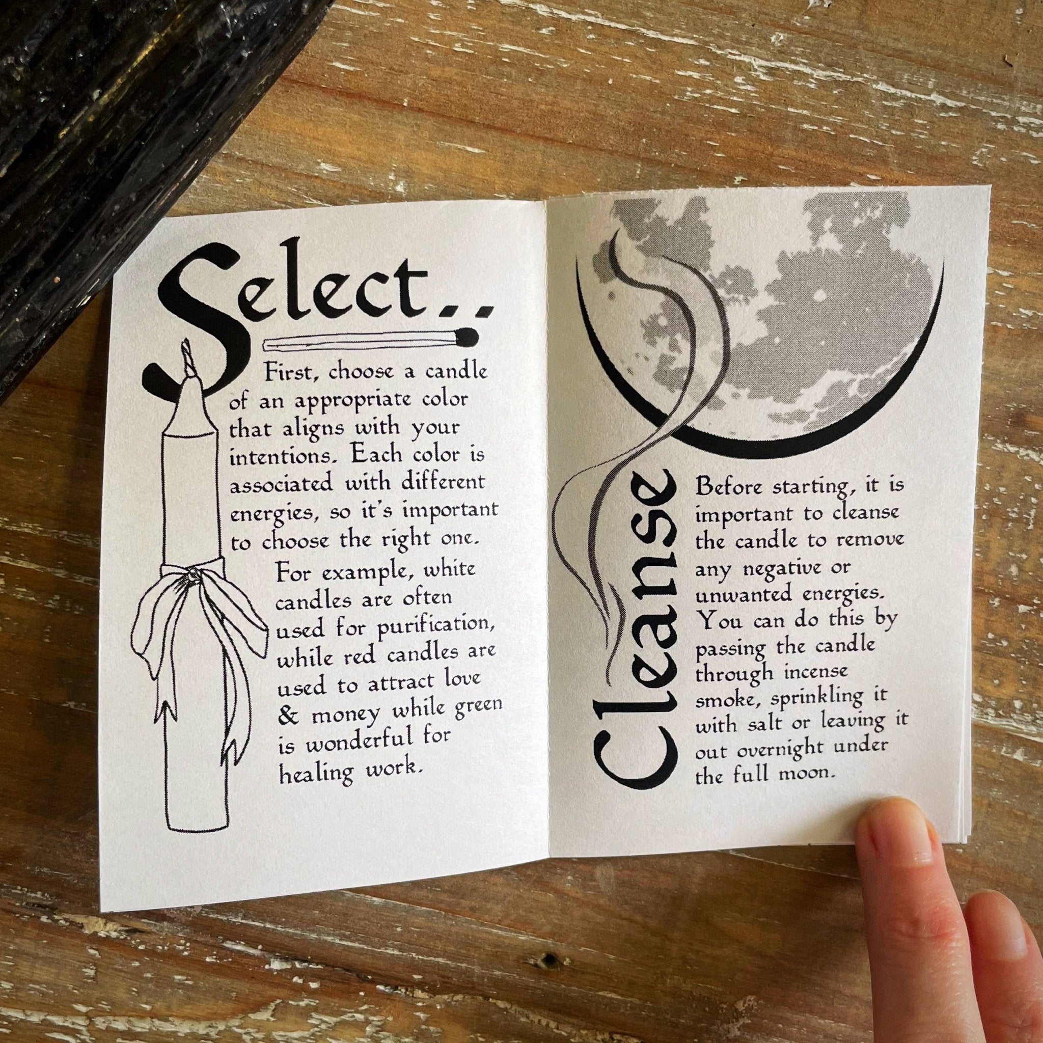 Dressing Candles for Ritual Work Pocket Zine - Spiral Circle
