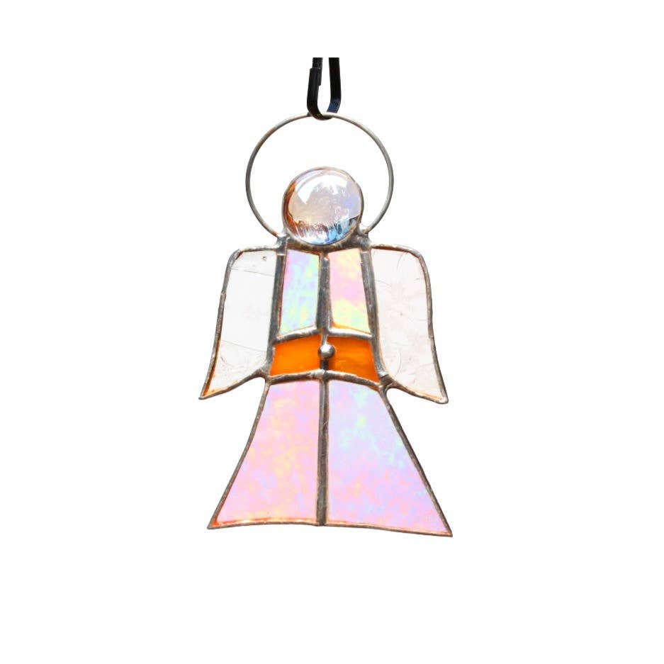 Small Angel Stained Glass | 4" x 3"