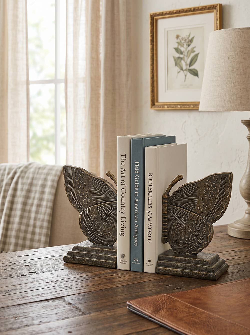 Butterfly Bookends - Bronze