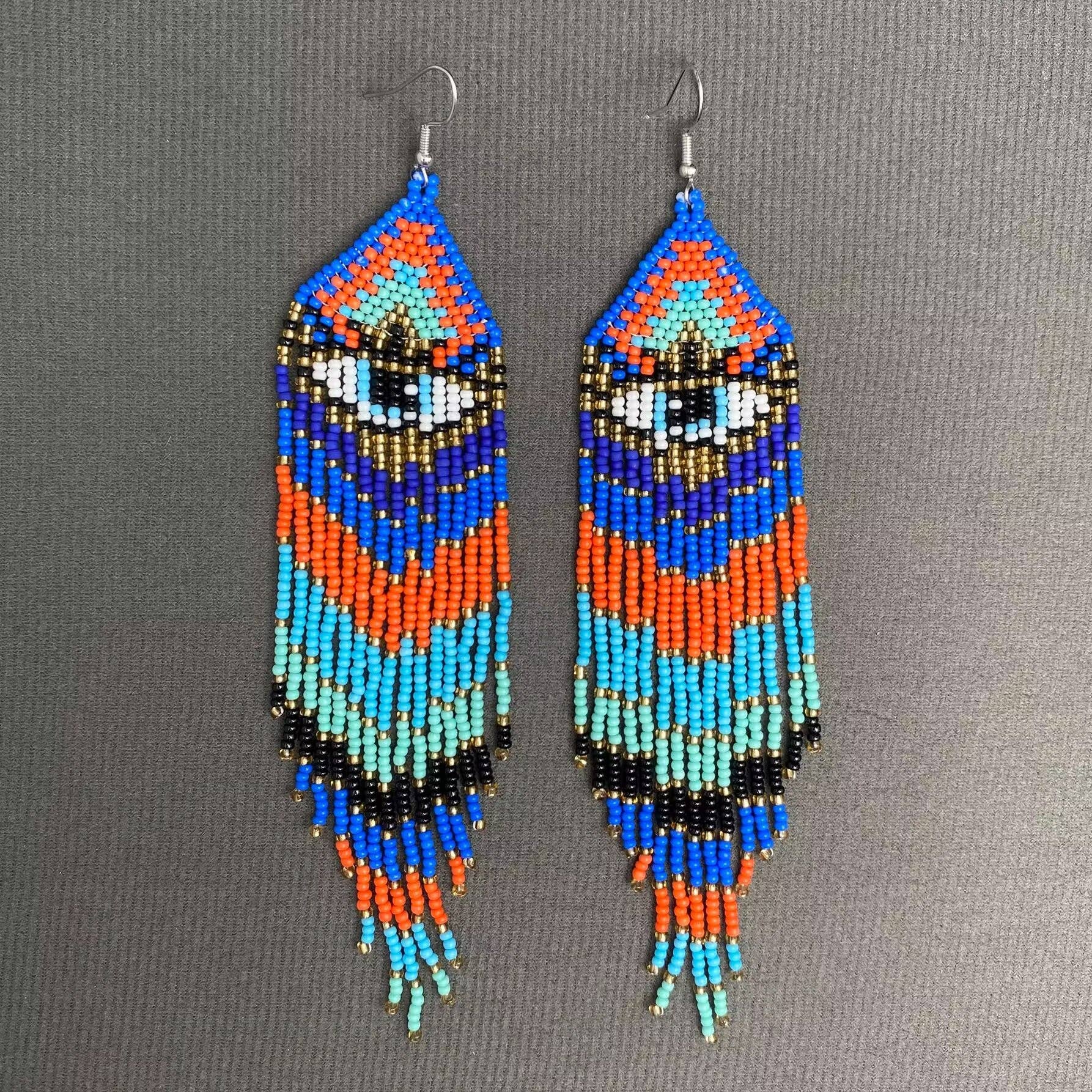 Evil Eyes Fringe Earrings