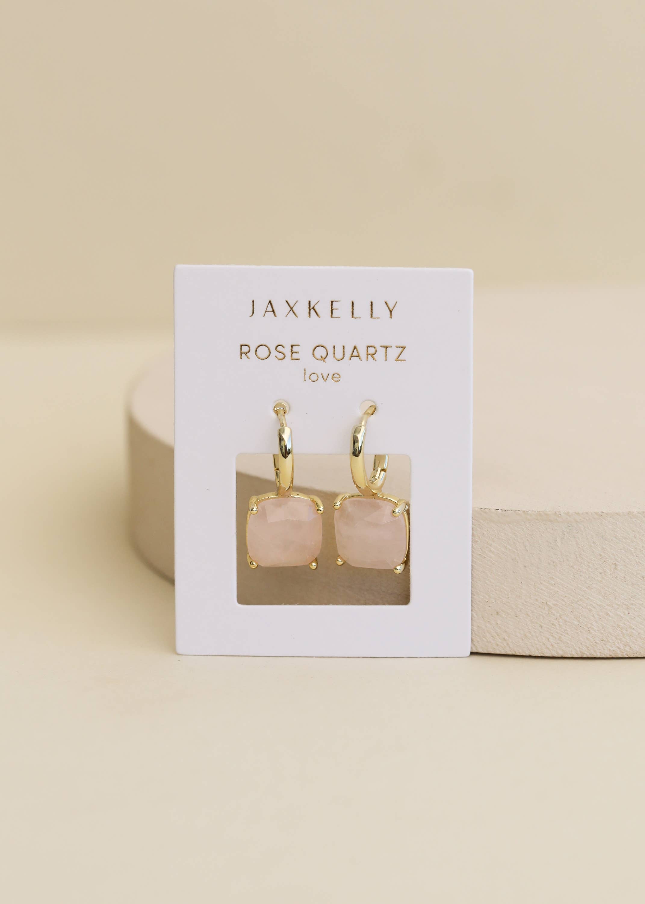 Gemstone Mini Drop | Rose Quartz