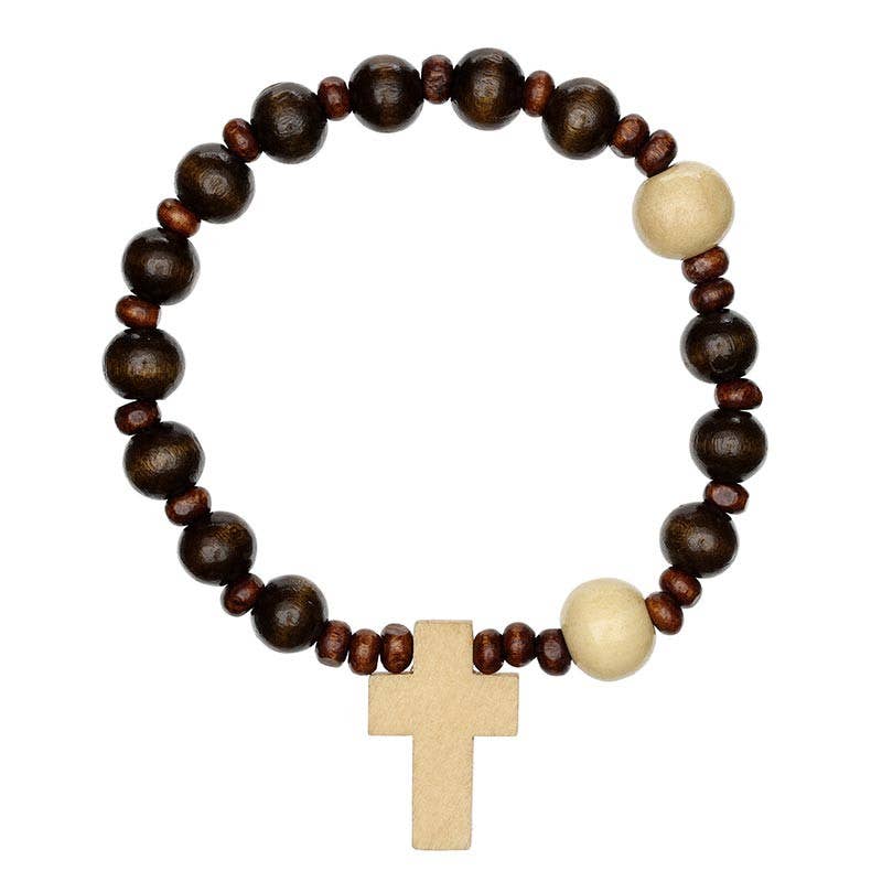 Cross Bracelet - Brown