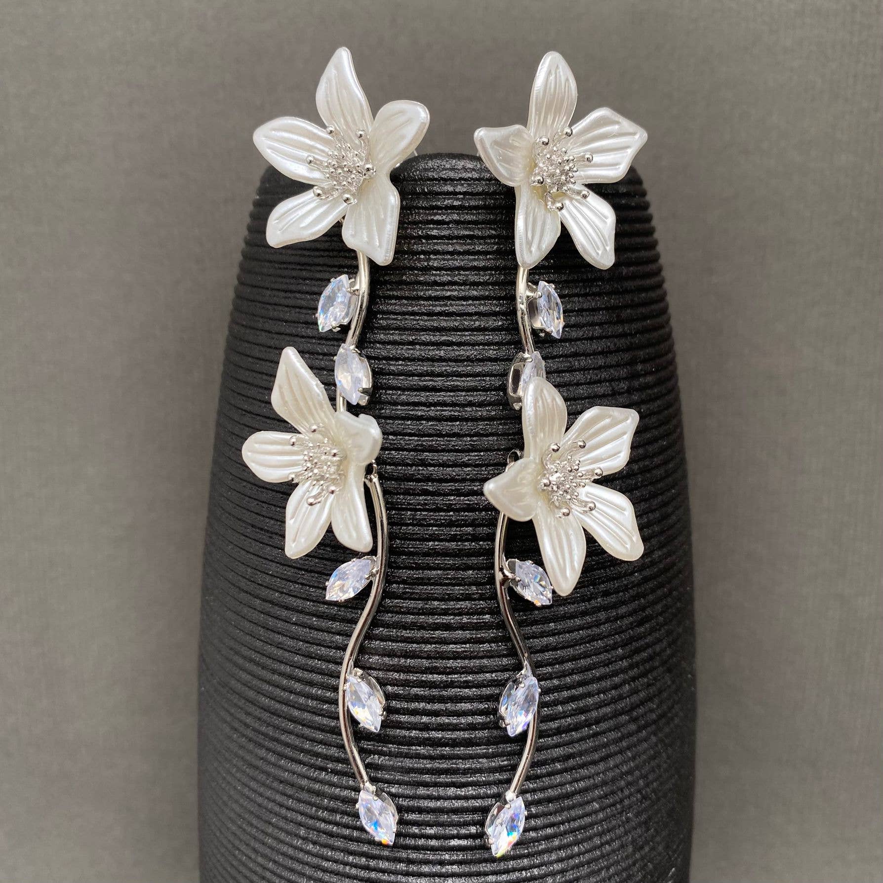 Inlaid Flower Earrings