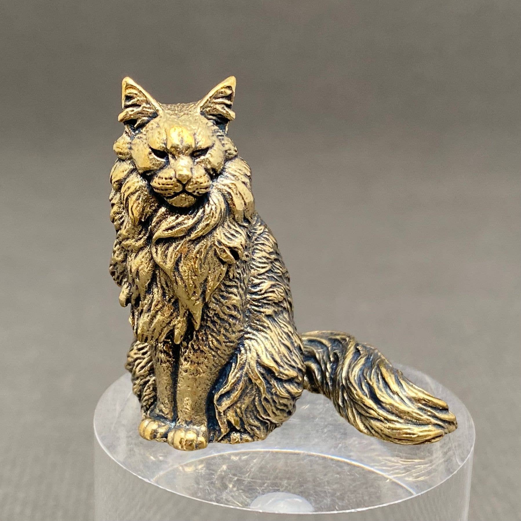 Cat Figurine | Brass