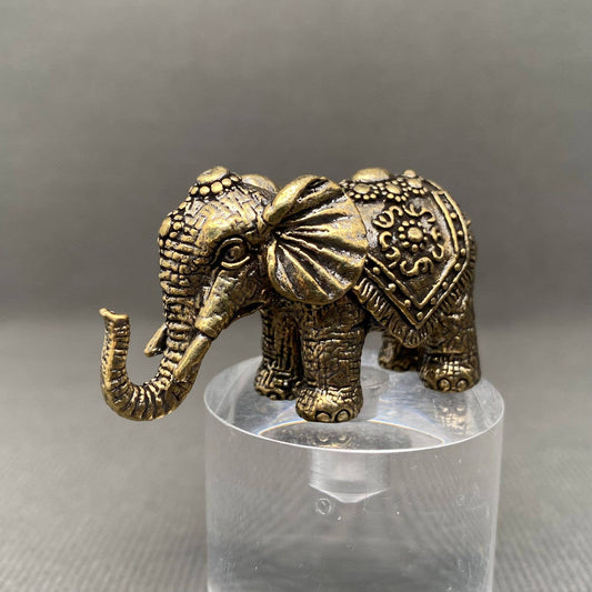 Elephant | Brass Figurine - Spiral Circle