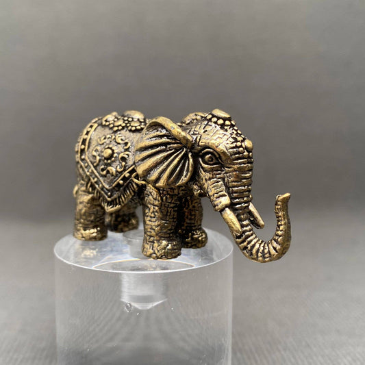 Elephant | Brass Figurine - Spiral Circle