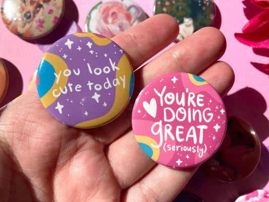 Encouraging Pins - Spiral Circle