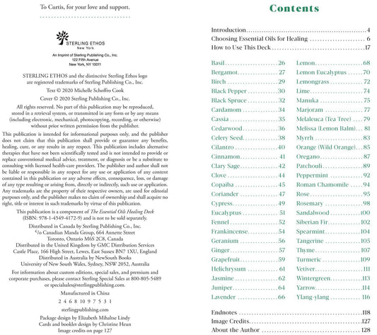 Essential Oils Healing Deck: 52 Cards for Mind, Body, Spirit - Spiral Circle