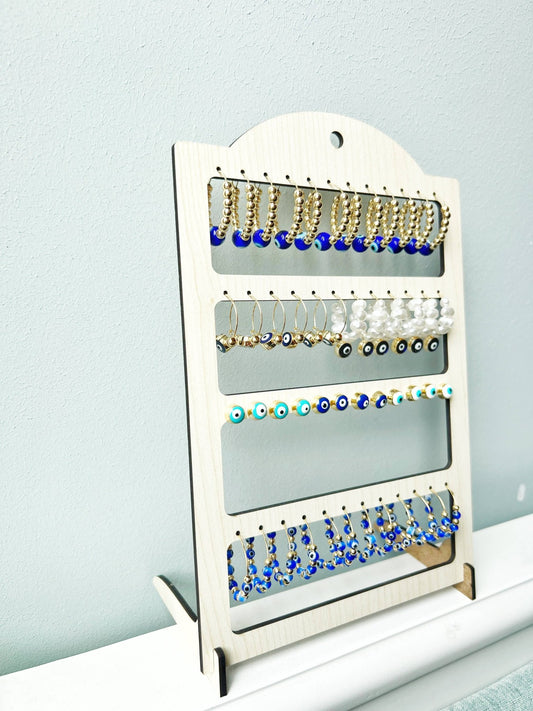 Evil Eye Protection Earring Hoops & Studs - Spiral Circle