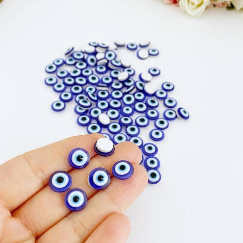Evil Eye Resin Sticker - Spiral Circle