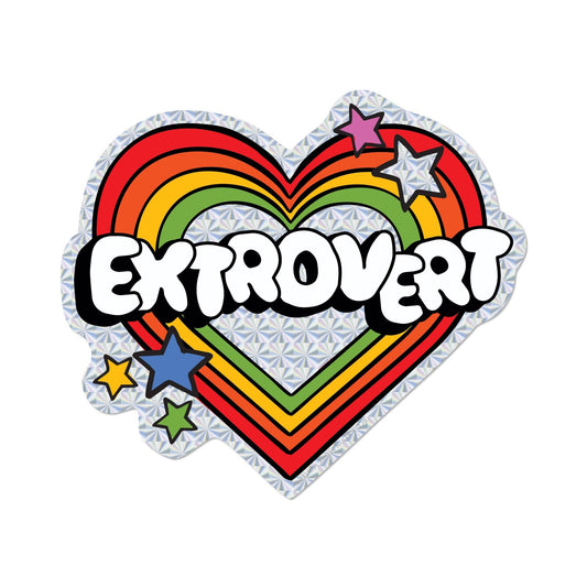Extrovert sticker - Spiral Circle