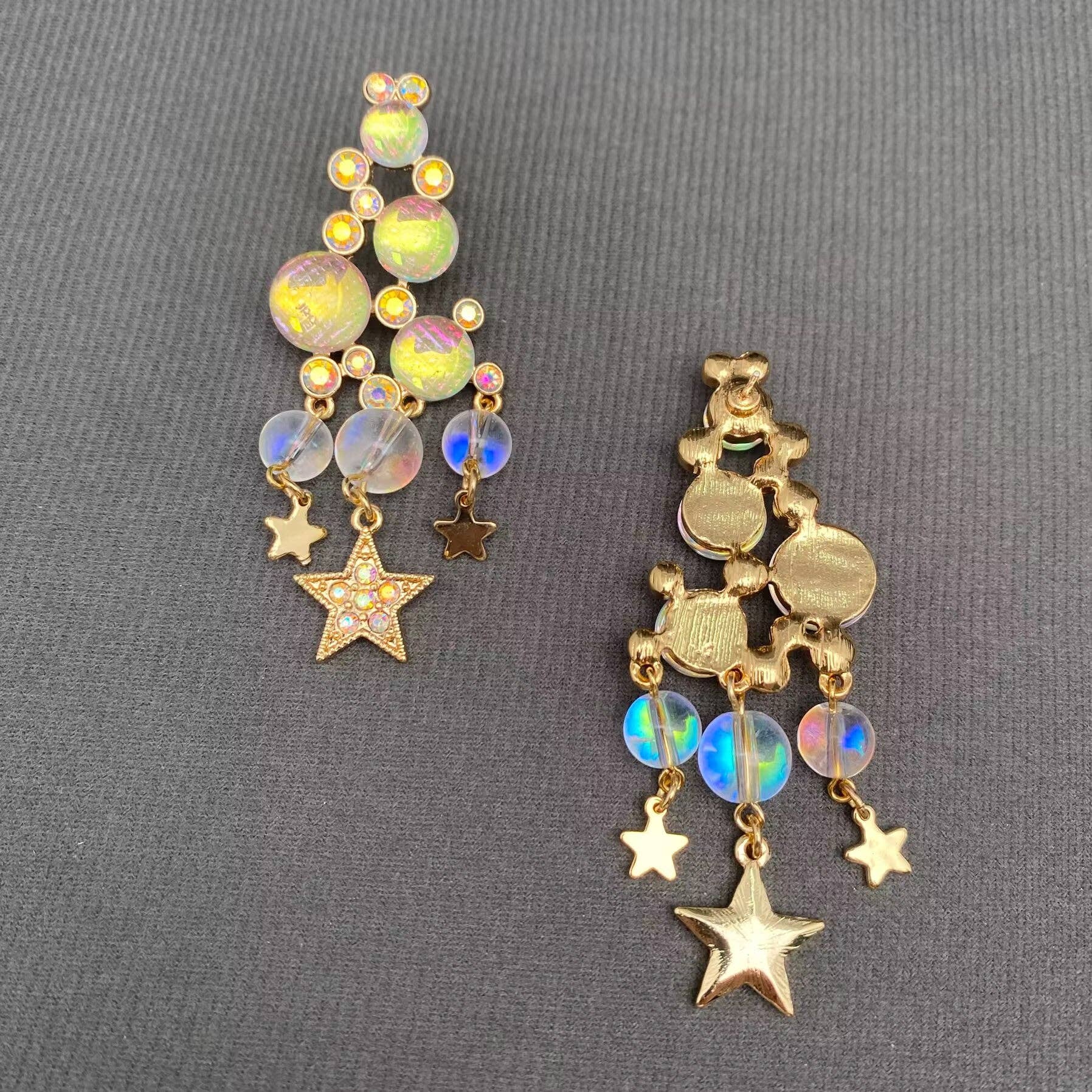 Fabulous Stars & Bubbles Earrings - Spiral Circle