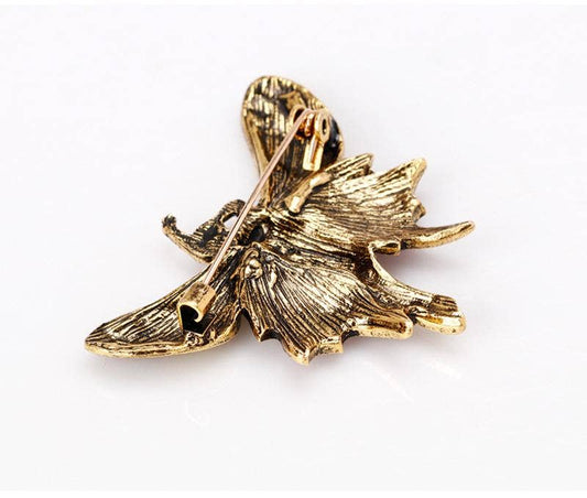 Fairy Winged Brooch - Spiral Circle