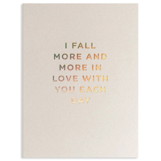 FALL MORE AND MORE LOVE CARD - Spiral Circle