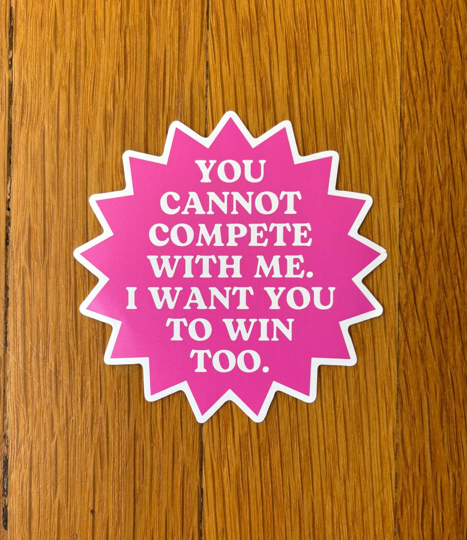 Female Empowerment Sticker with Uplifting Quote - Spiral Circle