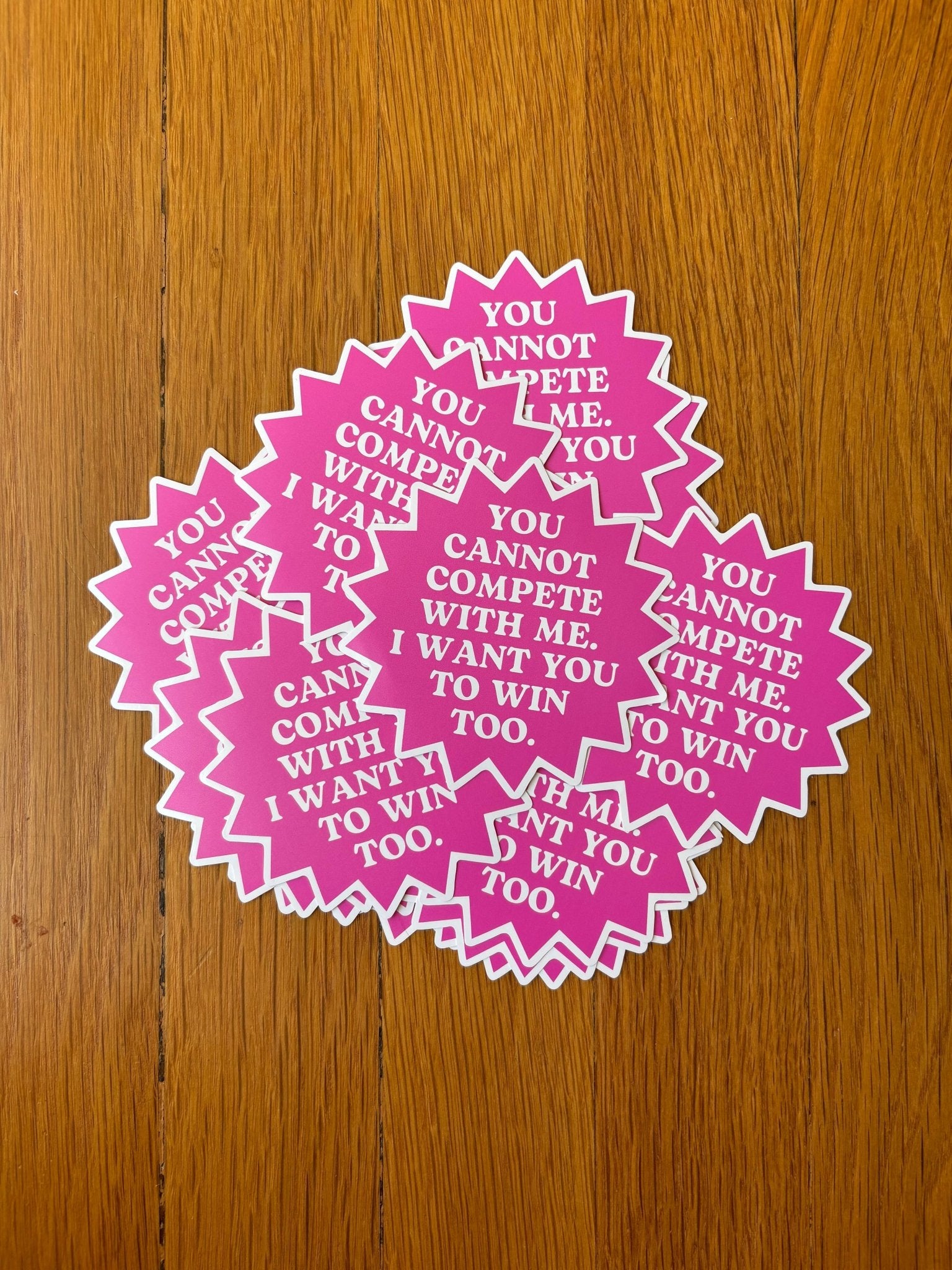 Female Empowerment Sticker with Uplifting Quote - Spiral Circle