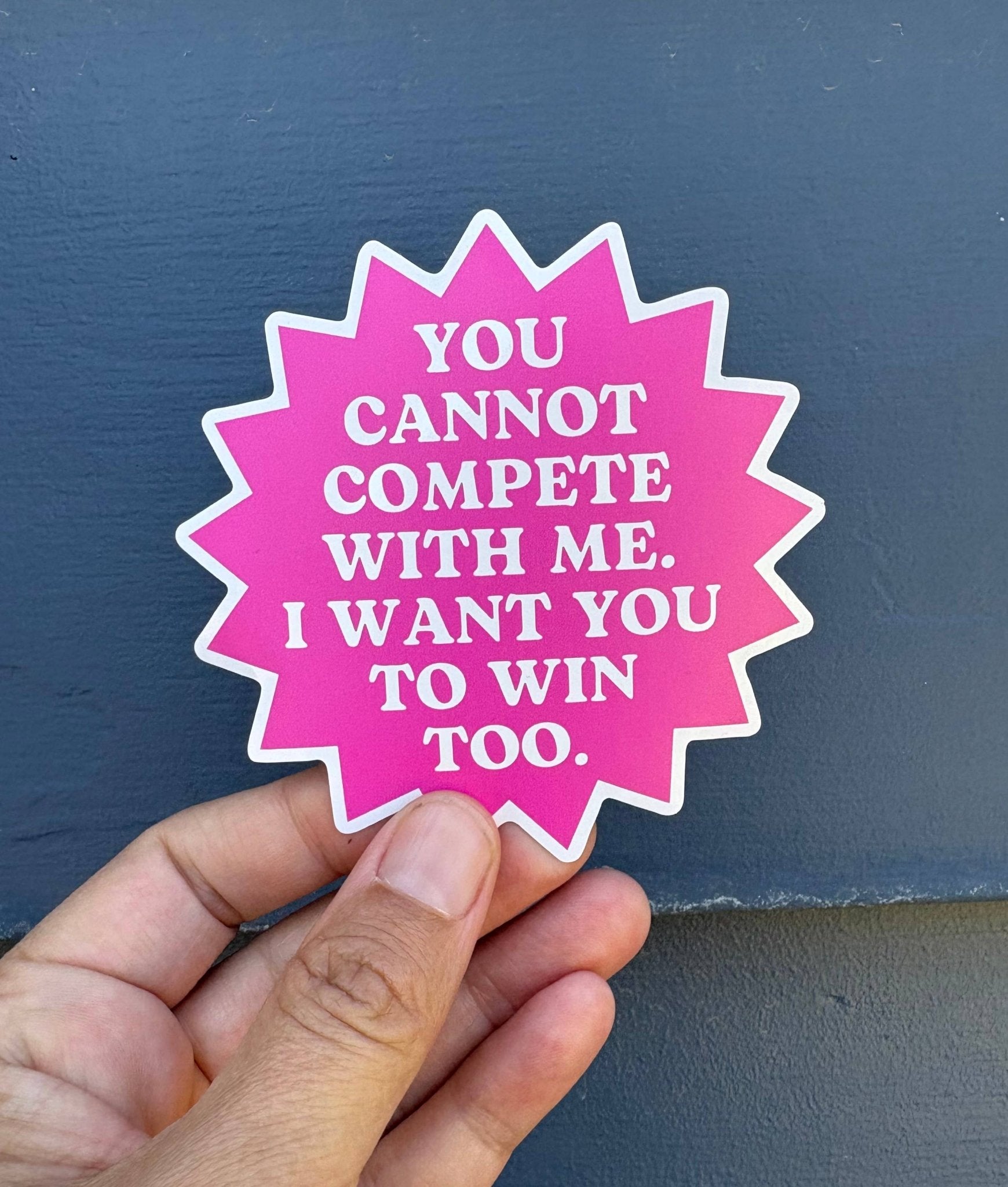 Female Empowerment Sticker with Uplifting Quote - Spiral Circle