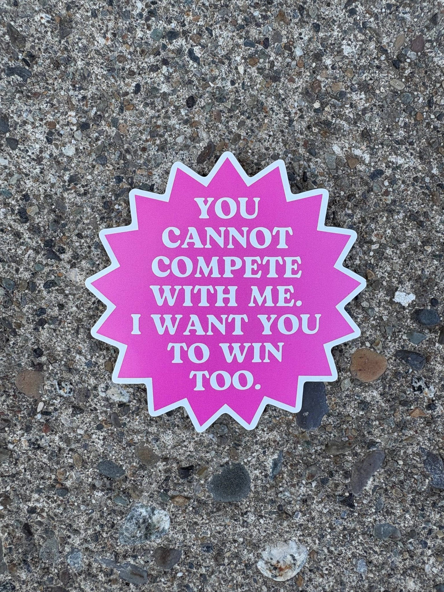 Female Empowerment Sticker with Uplifting Quote - Spiral Circle