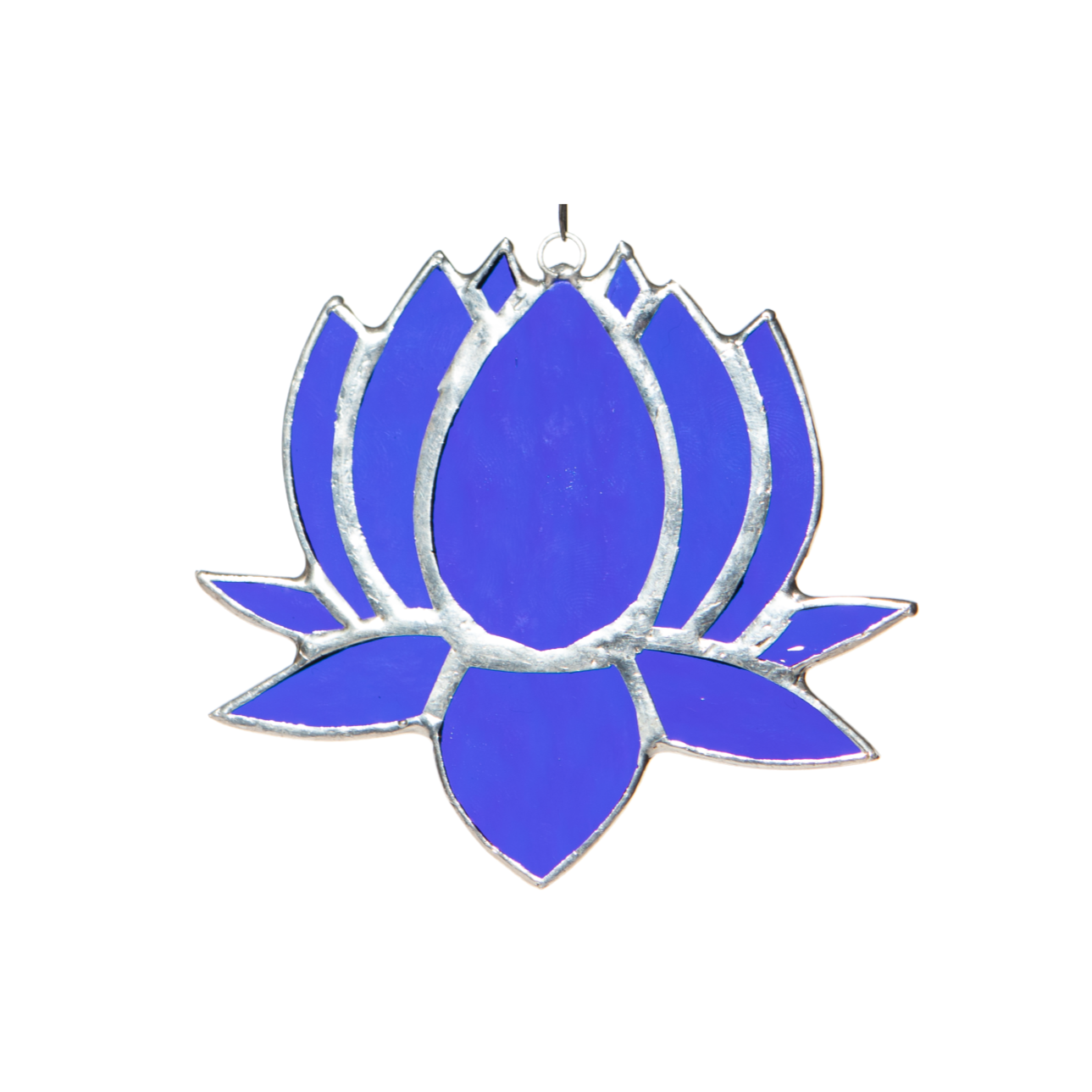 Small Lotus Stained Glass Suncatcher | 3" x 4"