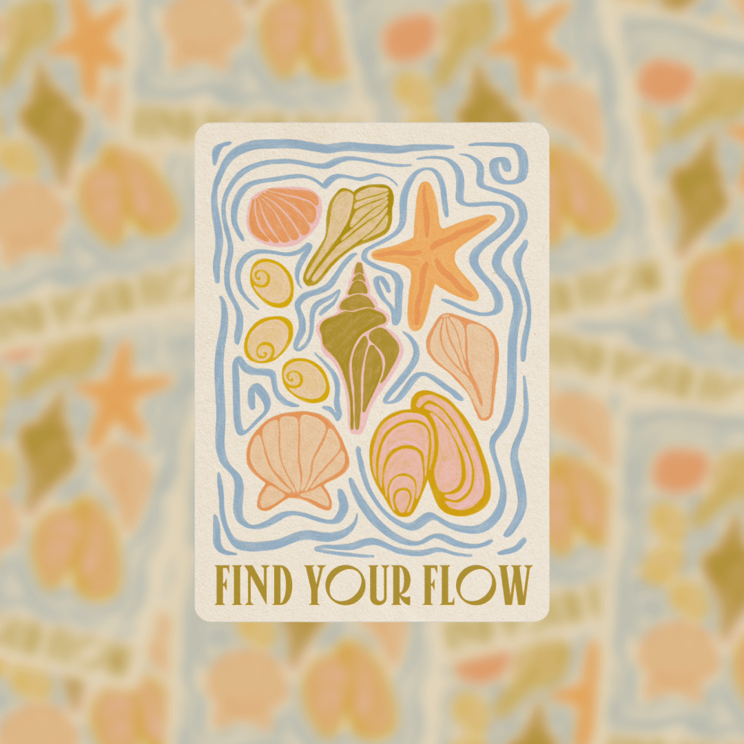 Find Your Flow - Vinyl Sticker - Spiral Circle